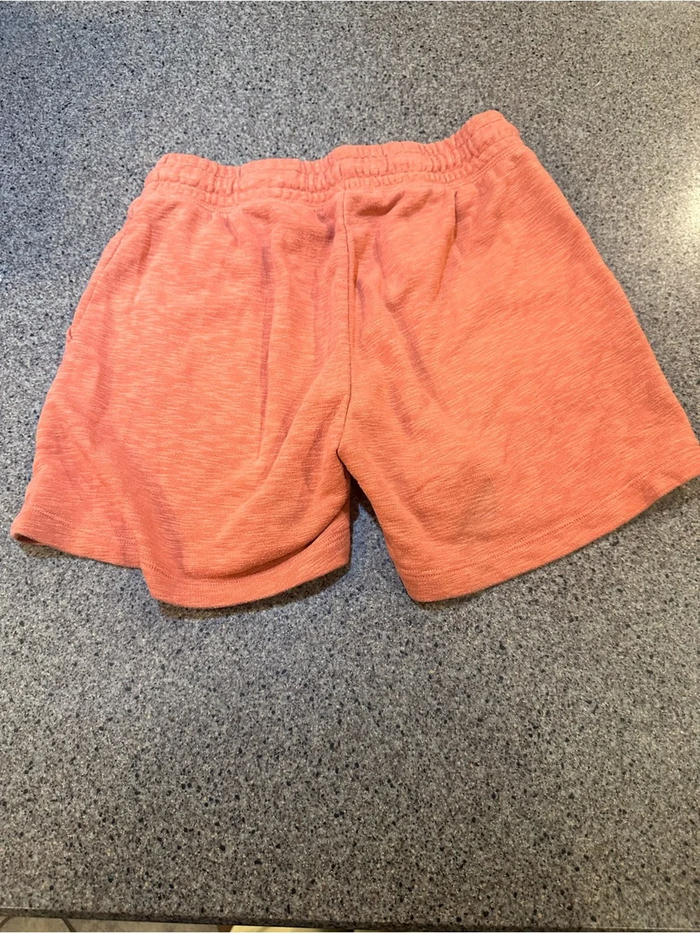 Old Navy Coral-Orange Terry Shorts with Drawstring
